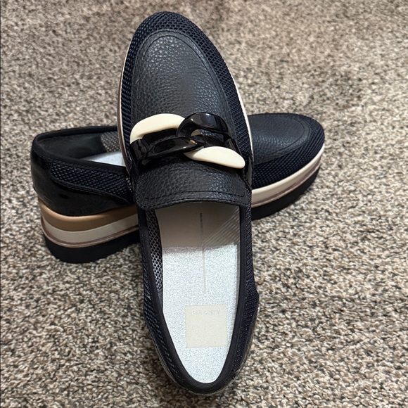 Dolce Vita Black and Cream Platform Shoes - Picture 3 of 3